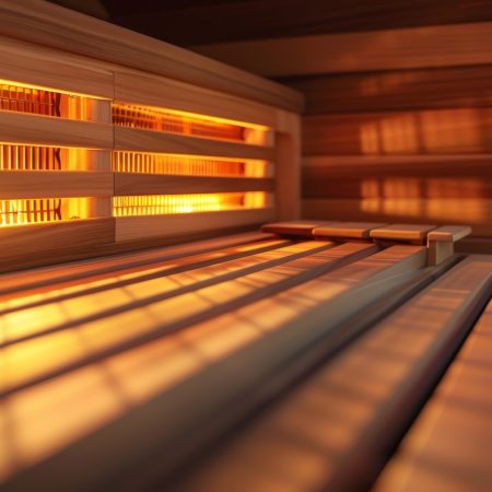 Enjoy a spalike experience at home with the addition of an infrared sauna in your personal gym..